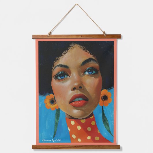 Dionne par KAB Wood Tachetée Tapisserie murale (Recto)