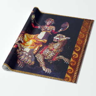 DIONYSOS MET EEN GROOTSCHALIGE LEOPARD Griekse moz Cadeaupapier