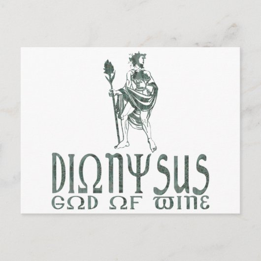 Dionysus Briefkaart (Voorkant)