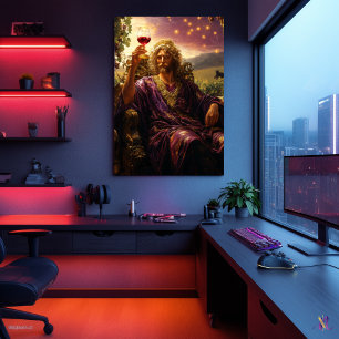 Dionysus, God van wijn en plezier Poster