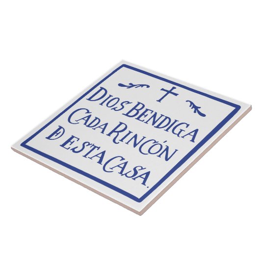 Dios bendiga cada rincon tegeltje (Zijkant)