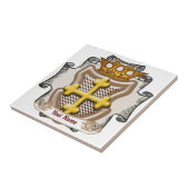 Dios Cross Achternaam aangepaste tegel Tegeltje (Zijkant)