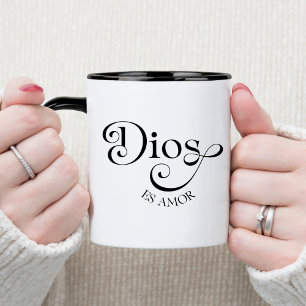 Dios Es Amor Espagnol Café Chrétien Mug