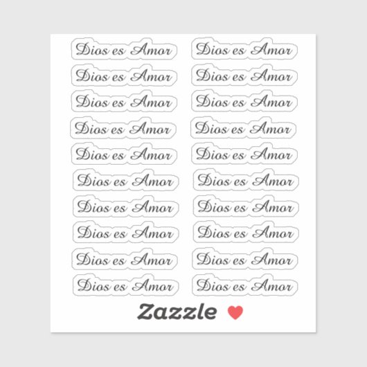 Dios es Amor Sticker (Vel)