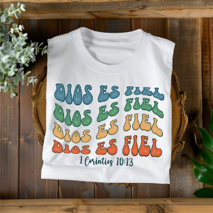 Dios Es Fiel Verdrietig Christelijk Spaans T-shirt