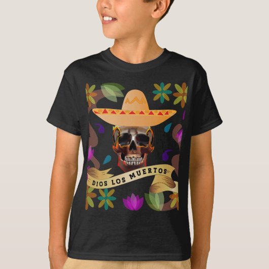 Dios Los Muertos Dag van de Doden T-shirt (Voorkant)