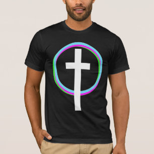 Dios Neon Circular Ring Faith Logo Christelijk T-shirt