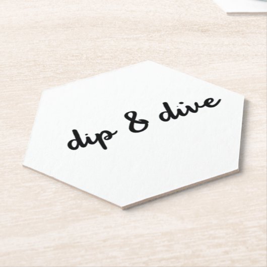 Dip & Dive Kartonnen Onderzetters (Schuin)