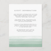 Dip Dye Guest Details Enclosure Kaart | Fern (Voorkant)