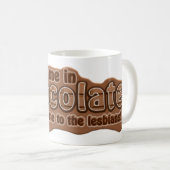 DIP ME EN Tasse CHOCOLATE - choisir style, couleur (Devant droit)
