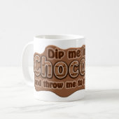 DIP ME EN Tasse CHOCOLATE - choisir style, couleur (Devant gauche)