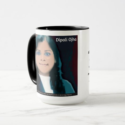 Dipali Ojha Mug par RoseWrites (Devant gauche)