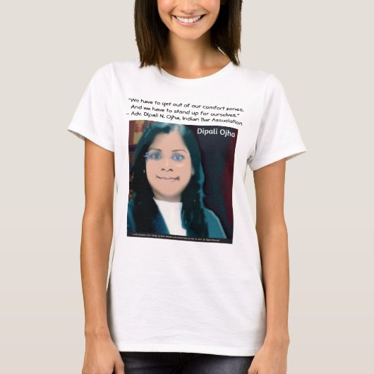 Dipali Ojha Quote T-Shirt van RoseWrites (Voorkant)