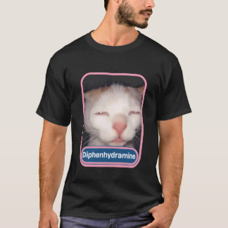Diphenhydramine Dwaze Kat Y2K Grappige Kat Meme Ge T-shirt