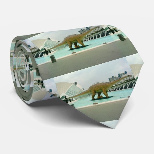 Diplodocus Dinosaur Stropdas (Opgerold)