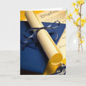 Diploma Afstuderen Kaart (Gele Bloem)