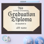 Diploma Afstuderen van voltooiing Flyer (Enkel)