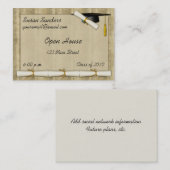 Diploma Border Hand-out Contactkaartje (Voorkant / Achterkant)