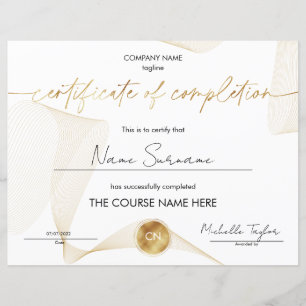 Diploma certificaat van voltooiing