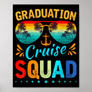 Diploma cruise bemanning 2026 grappige cruise Squa Poster