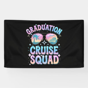 Diploma Cruise Bemanning Vaartuig Retro Spandoek