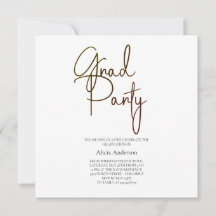 Diploma Feest Uitnodiging | Laga Lettertype Zwart