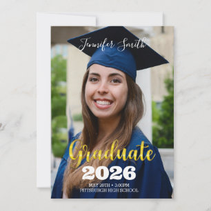 Diploma foto uitnodiging