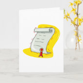 Diploma Kaart (Gele Bloem)