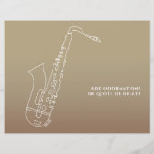 Diploma Moderne Saxofoon Cursus Behaald (Achterkant)