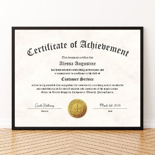 Diploma Prestatie Print