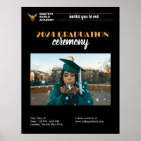 Diploma Uitnodiging Afstudeer Aankondiging