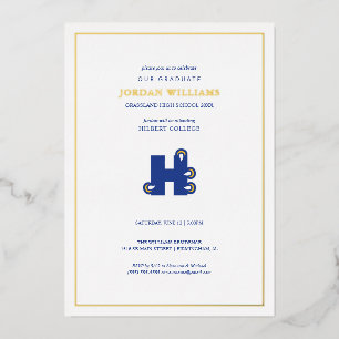 Diploma-uitreiking Hilbert College Folie Uitnodiging