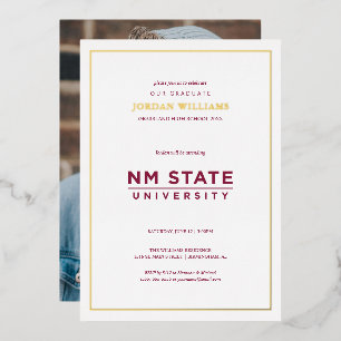 Diploma-uitreiking New Mexico State University Folie Uitnodiging