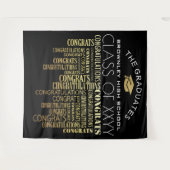 Diploma-uitreiking photobooth achtergrond wandkleed (Voorkant (horizontaal))