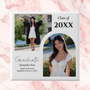 Diploma-uitreikingsboog Fotocollage Trendy Modern Vierkante Button 5,1 Cm