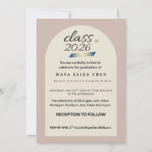 Diploma-uitreikingskaart klas van 2026 | M