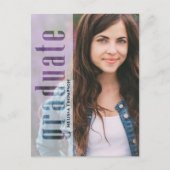 Diploma Vellum Modern Foto | QR Code Website Briefkaart (Voorkant)