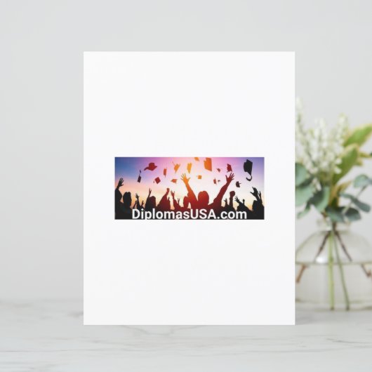 diploma's of diploma's op de middelbare school Rep (Staand voorkant)