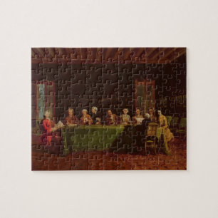 Diplomatieke bijeenkomst (olie op canvas) legpuzzel
