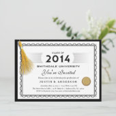 Diplôme 2014 Invitation avec Gold Tassel (Debout devant)