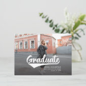 Diplôme 2024 Photo moderne Faire-part d'études sup (Debout devant)