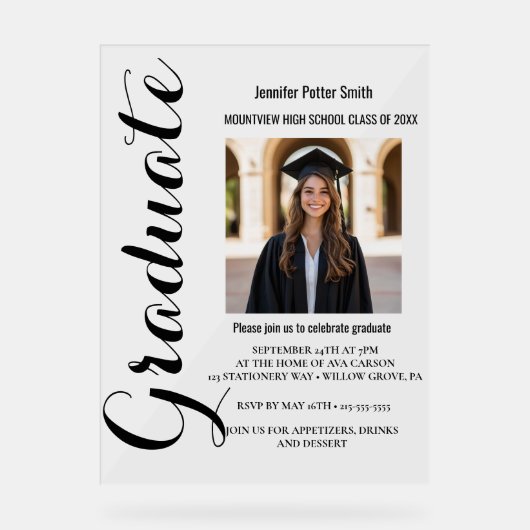 diplômé acrylique (Recto)