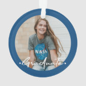 Diplôme | Année de classe et école PHOTO bleu (dos)