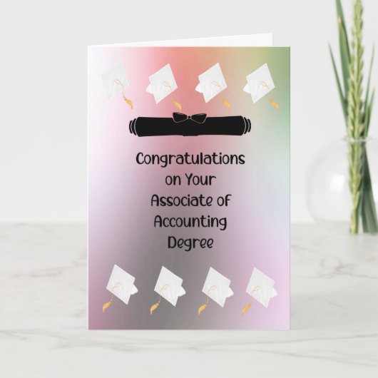 Diplôme associé en comptabilité avec carte Casquet (Devant)