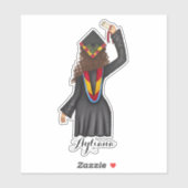 Diplômé Avec Diplôme Personnalisé Nom Sticker (Feuille)