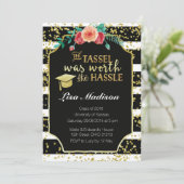 Diplôme Black and White Stripes Invitation (Debout devant)