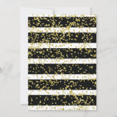 Diplôme Black and White Stripes Invitation (Dos)