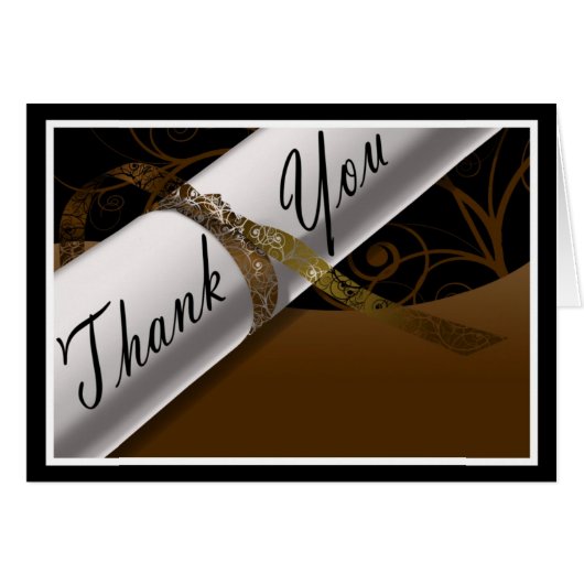 Diplôme Brown et blanc (Devant Horizontal)