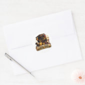 Diplômé Chanceux Autocollant Chat (Enveloppe)