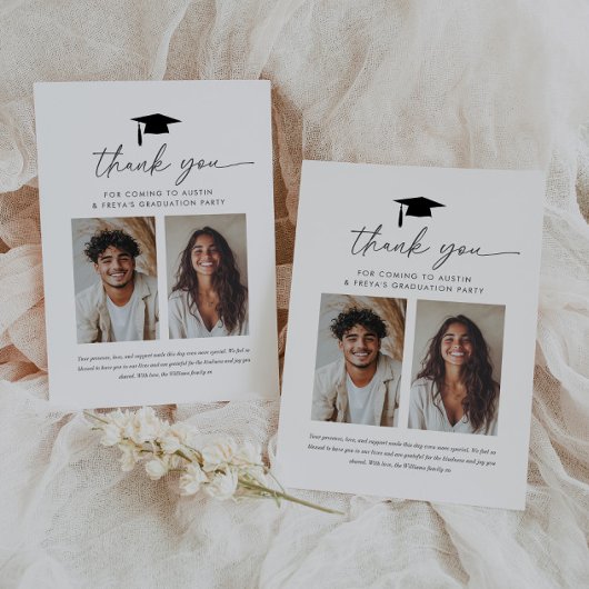 Diplôme conjoint 2 Carte de remerciements photo